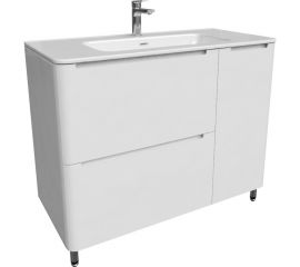 Тумба с умывальником IDDIS Edifice напольная, 100 см, белая EDI10WFi95K 