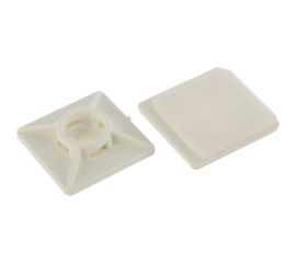 Площадка под хомут Невский Крепеж 27х27 полипроп. белая самокл. 20 шт. 800765 