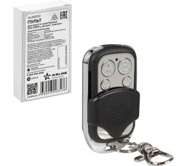 Пульт для ворот и шлагбаумов AIRLINE универсальный, копирующий 433,92МГц, Apollo, Came, BFT металлический, компактный ALAB002 