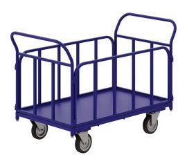 Платформенная тележка с трубчатыми бортами RUSKLAD ТБ 4, 600x1200 мм, d160 мм ТБ 4 160 