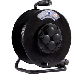 Силовой удлинитель на металлической катушке АТЛАНТ КГ 4000 Вт 40м IP 44 (с заземлением) 50035 