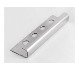 Профиль для плитки ЛУКА из нержавеющей стали 12 мм, 2.7 м, полированный УТ000042898 