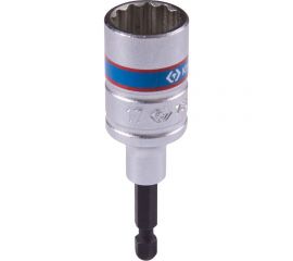 Головка двенадцатигранная 1/4"", 17х80 мм для шуруповерта KING TONY 76B817M 