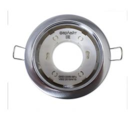 Светильник Фарлайт GX53 220 В 50 Гц сатин матовый хром с термокольцом FAR002037 