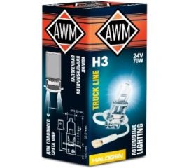 Лампа AWM галогенная, H3, 24 В, 70 Вт, PK22S 410300017 