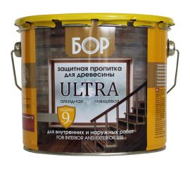 Защитная пропитка для древесины Бор ULTRA сосна, банка 2,7 кг 4690417079476 