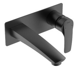 Встраиваемый смеситель для умывальника IDDIS Ray черный матовый RAYBL00i65 