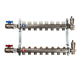 Коллектор из нержавеющей стали в сборе без расходомеров STOUT 8 выходов SMS 0912 000008 