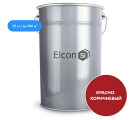 Антикоррозионная грунт-эмаль Elcon ХВ-0278 красно-коричневый, 25 00-00461556 
