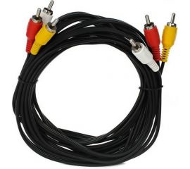 Соединительный кабель VCOM 3xRCA /M/ - 3xRCA /M/, 3m VAV7150-3M 