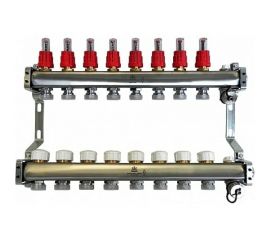 Коллекторный блок для теплого пола 1x3/4EU отв.-8 Gekon GK 72108 