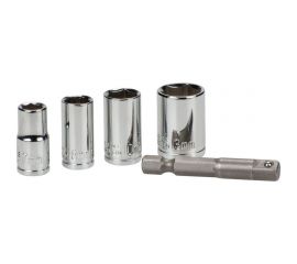 Набор головок торцевых (7-13 мм; 4 шт.) + адаптер KWB 105110 