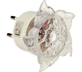 Светильник-ночник Uniel, выключатель на корпусе, DTL-308-Цветок/RGB/4LED/0,5W, 10320 