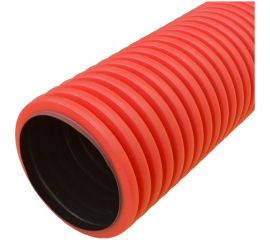Гофрированная двустенная труба Промрукав ПНД жесткая тип 450 SN9 красная д125 6 м PR15.0071 