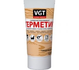 Силиконизированный герметик VGT мастика для внут. и нар. работ сосна 0,16 л туба 11604924 