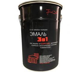 Эмаль ТРИОЛЬ 3 в 1 красная полуматовая T3V1R5 