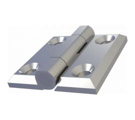 Накладная петля ТРИЗАМ ПН5050.1.2.4 (50х50 мм; металл; хром; 180 градусов; 4 отверстия М6) TRZ0094 