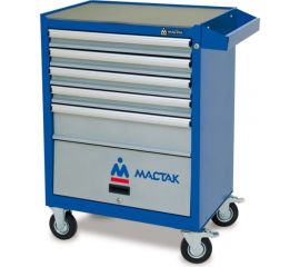 Инструментальная тележка МАСТАК ОПТИМА 5 полок и отсек, синяя 522-05581MB 