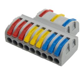 Монтажная клемма STEKKER для фазных проводников, 3 контактные группы, LD222-428 20 шт 39500 