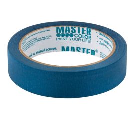 Малярная бумажная лента MASTER COLOR синяя, термостойкость до 100C, 24 мм х 25 м 30-6112 