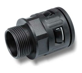 Муфта для гофрированных труб Weyer WQGM25B/AD25.5 коннектор прямой нар. M25x1.5 WE0204400 