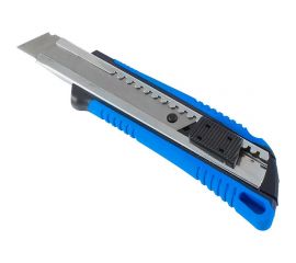 Усиленный нож РемоКолор с автоматическом фиксатором, сегментированное лезвие, 18х100 мм, 19-0-009 