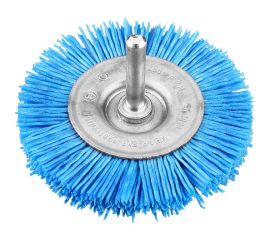 Щетка плоская нейлоновая (75 мм; хвостовик 6 мм; грубая) KWB 6043-30 