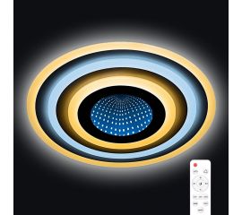 Светодиодная диммируемая люстра RITTER с ДУ LUCERA 3D 100Вт, 2700К+6400/K4200К/6400К+2700K, 7100Лм, 480x60мм 52034 4 