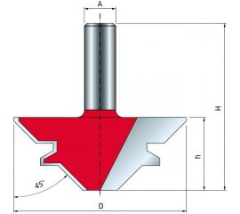 Фреза для сращивания (55х23 мм; хвостовик 12 мм) FREUD PRO 99-03512 