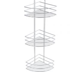 Угловая полка FIXSEN трехэтажная, хром FX-710-3 