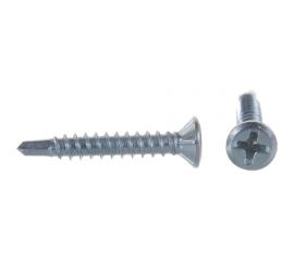 Оконный саморез Метизный двор 3,9x25 сверло, белый, 15 шт. 4690441018427 