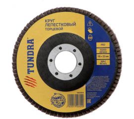 Круг лепестковый торцевой (115х22 мм; Р60) TUNDRA 1300804 