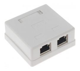 Экранированная розетка на 2 порта RJ-45, 8p8c, TWIST cat. 6, на плате, J-8P8C-C6-SH-2P-TWCS 
