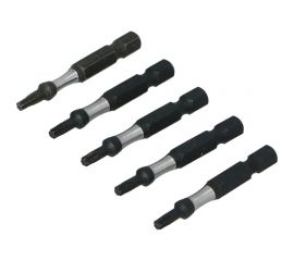 Биты ударные TORX T10, 50 мм, S2, 5 шт DRAUMET 9028 