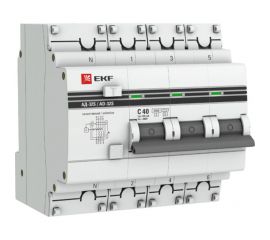 Дифференциальный автомат EKF PROxima АД-32 селективный, 3P+N, 40А/300мА, SQ DA32-40-300S-4P-pro 