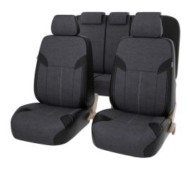 Чехлы PSV Amulet Next Черный Серый экокожа + велюр 131844 