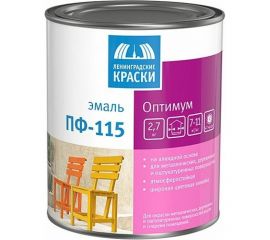 Эмаль ЛЕНИНГРАДСКИЕ КРАСКИ Оптимум ПФ-115 (желтая яркая; 2.7 кг) 32895 