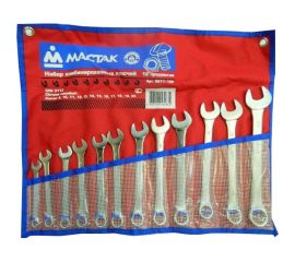 Набор комбинированных ключей 8-22мм 12шт МАСТАК 0211-12P 