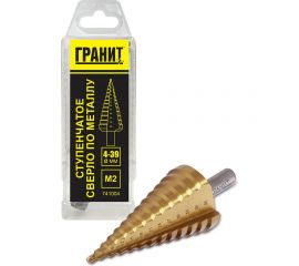 Сверло ступенчатое (4-39 мм) ГРАНИТ 741004 