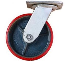 Колесо большегрузное с полиуретановой шинкой С-4102-DUS поворотное без тормоза г/п 1100 кг EURO-LIFT 00018521 