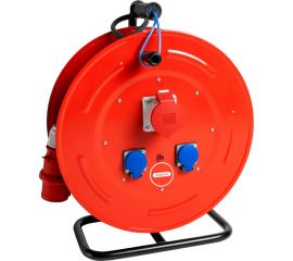 Удлинитель на металлической катушке ЭНАРГИТ 220/380 Вольт МК6 кг 5х1,5 ГОСТ, 100 метров, МК6-515-100К-3801-2202-44 