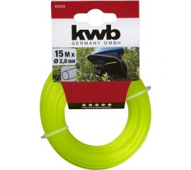 Леска для триммера Profi kwb 2 мм, 15 м, нейлон, профиль круг 654220 