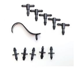 Набор фитингов для микротрубки 3 мм Профитт 4823655 