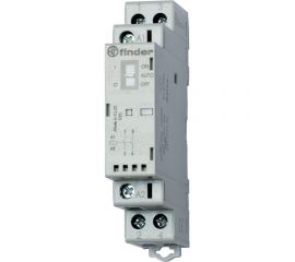 Модульный контактор Finder 1 no + 1nc, переключ. авто-вкл-выкл + мех. инд. + светодиод ко, 223200244540 