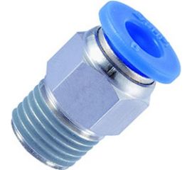 Фитинг цанговый прямой с наружной резьбой 1/8M для трубки диаметром 6 мм SHPI PC 06-R01 
