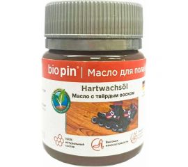 Масло для пола с твердым воском BIO PIN 1910 Hartwachsol, в цвете прозрачный коричневый 45 мл 19106F103 