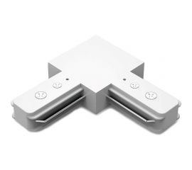 Угловой коннектор для трековых шинопроводов GAUSS белый 1/50 TR108 