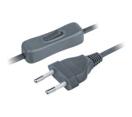 Шнур Navigator NPS-FS-170-2x0.5-GR, 1.7м, с выключателем, серый 61722 