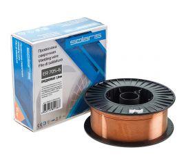 Проволока сварочная омедненная ER 70S-6 (1 мм; катушка D300; 15 кг) SOLARIS WM-ER70S6-10150 