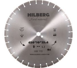 Hilberg Диск алмазный отрезной 450x25,4x12Hard Materials Лазер HM110 